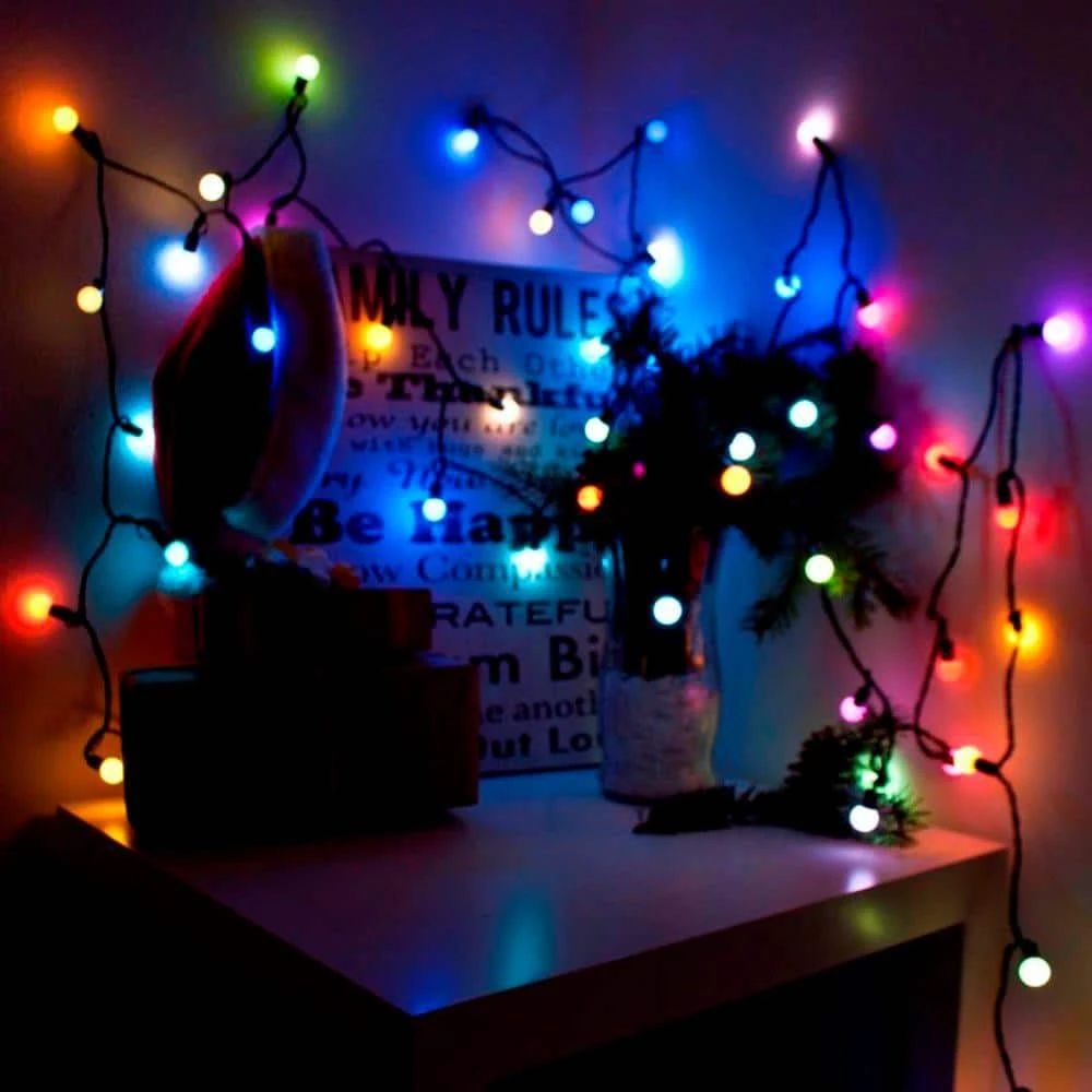 19.5 Ft. 50-Light LED Multicolor Electric Powered String Lights (Lot Of 2) 4 19.5 Ft. 50-Light LED Multicolor Electric Powered String Lights (Lot Of 2) - Image 4