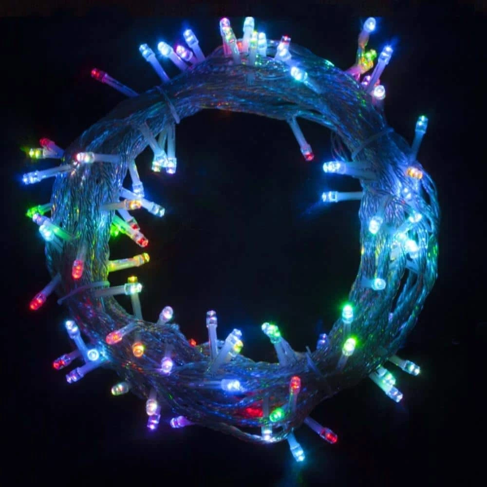 34 Ft. 100-Light LED Multicolor Electric Powered String Lights 1 34 Ft. 100-Light LED Multicolor Electric Powered String Lights