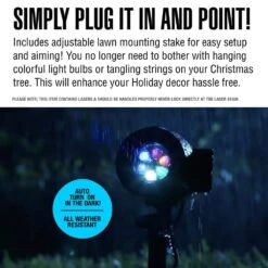 Startastic 12 Modes Holiday Halloween And Christmas Outdoor Laser Projector -Northlight Shop as seen on tv christmas light projectors 1443 44 1000