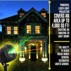 StarTastic Holiday Outdoor Light Show Laser Projector -Northlight Shop as seen on tv christmas light projectors 1827 1f 1000