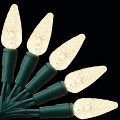 49.66 Ft. 150-Light LED Warm White Christmas String Light, Indoor/Outdoor C5 Lights With Continuous-On Technology