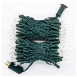 49.66 Ft. 150-Light LED Warm White Christmas String Light, Indoor/Outdoor Mini Lights With Continuous-On Technology -Northlight Shop aurio lighting christmas novelty lights plcl150 hm5 ww 76 1000