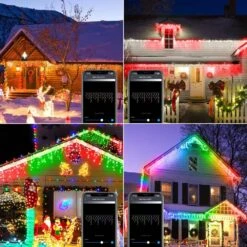 33 Ft. 299 LED Smart Icicle Lights Christmas W/58 Multicolor Modes Musical Modes Outdoor Waterproof Indoor Outdoor -Northlight Shop avatar controls christmas string lights absl18 10m 4f 1000
