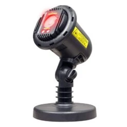 Red Laser With Integrated 16-Color LED Flood Landscape Light