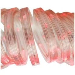 12 Ft. 50-Light Red Christmas LED Flat Rope Specialty Lights