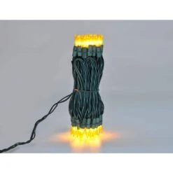 50-Light Designer Series Ceramic Gold Mini Lights -Northlight Shop brite star christmas string lights 37 425 00 1f 1000