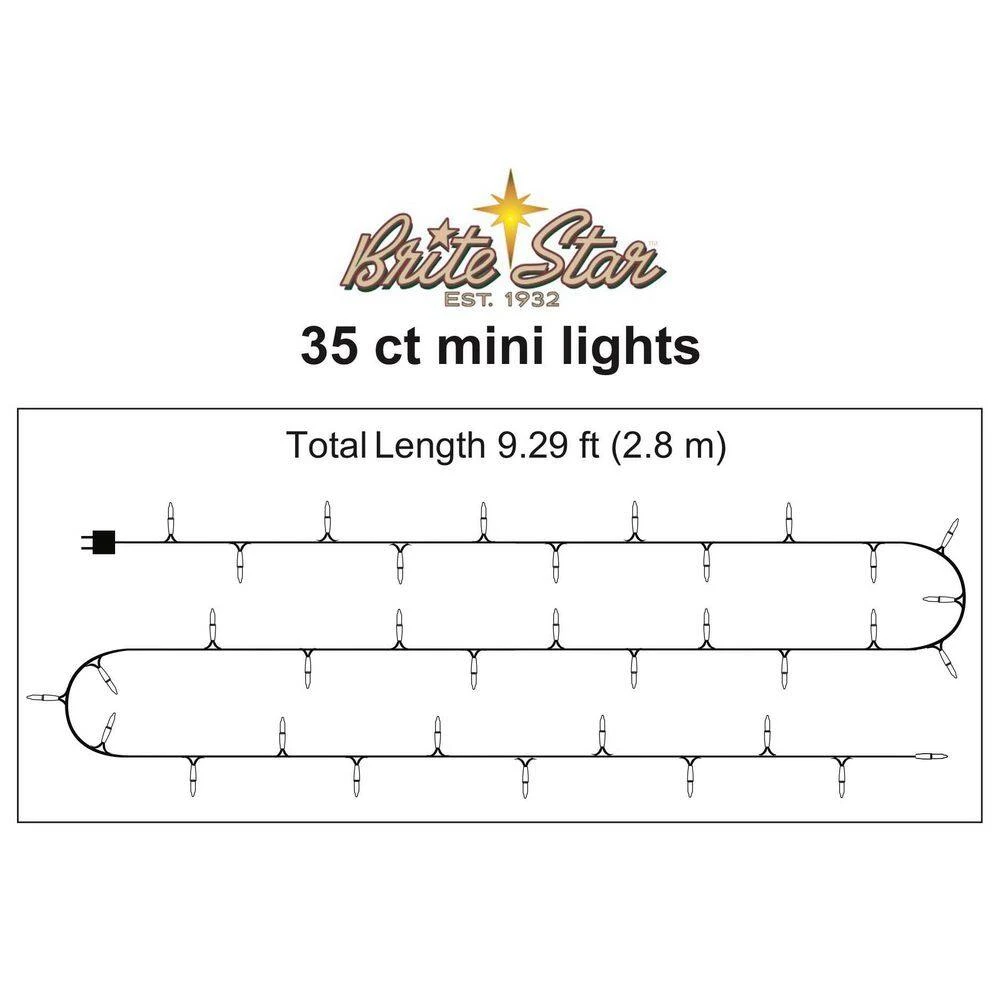 35-Light Straight Line Light Set, Clear, White Wire (Set Of 3) 4 35-Light Straight Line Light Set, Clear, White Wire (Set Of 3) - Image 4