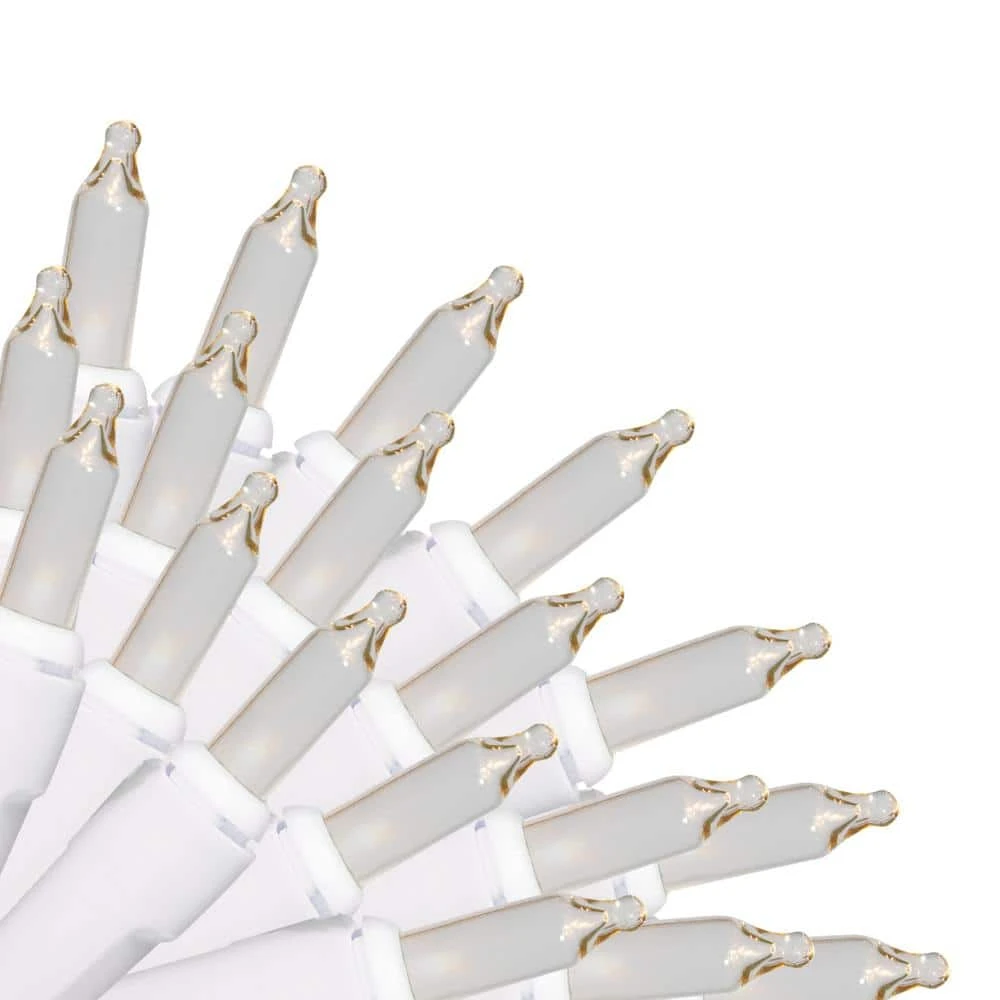 35-Light Straight Line Light Set, Clear, White Wire (Set Of 3) 1 35-Light Straight Line Light Set, Clear, White Wire (Set Of 3)