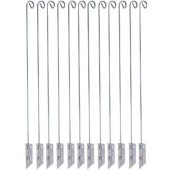 12 Pcs Pack For 37 In. Quick Light Post In Galvanized Color