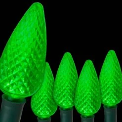 SuperBright 16 Ft. 25-Light LED Green C9 String Light Set