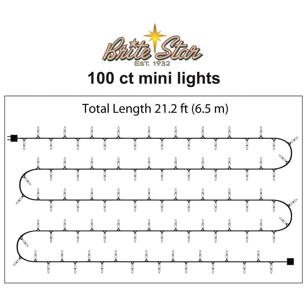 24.52 Ft. 100-Count Multi Twinkling Christmas Mini Lights 3 24.52 Ft. 100-Count Multi Twinkling Christmas Mini Lights - Image 3