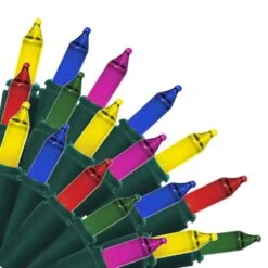 24.52 Ft. 100-Count Multi Twinkling Christmas Mini Lights