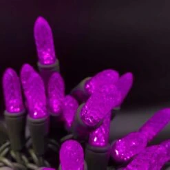 Pink M8 LED Lights With 4 In. Spacing (Set Of 50)