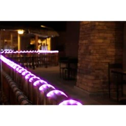 16 Ft. 108-Light LED Purple All Occasion Indoor Outdoor LED Rope Light 360Directional Shine Decoration -Northlight Shop deerport decor christmas rope lights ml12 mrl16 prp 4f 1000