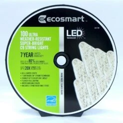 100-Light Warm White C9 String Set -Northlight Shop ecosmart christmas string lights 703116ho1 4f 1000