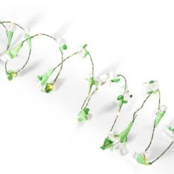 10 Ft. White Flower LED Garlands (2-Pack)