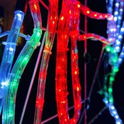 5-Ft. Prelit LED Christmas Snowman With Waving Arm Movement, Colorful Light Up Decoration -Northlight Shop fraser hill farm christmas novelty lights ffchled060 sn2 mlt 1f 1000