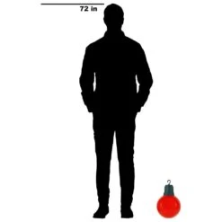 Home Accents Holiday 13 In. 2-Light LED Red Light-Up Christmas Ornament -Northlight Shop home accents holiday christmas novelty lights 8211 13687 76 1000