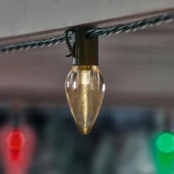 Home Accents Holiday 100 Count Red/Green/Warm White Steady Lit Super-Bright C9 LED Lights -Northlight Shop home accents holiday christmas string lights 24rt3432415wrg 66 1000