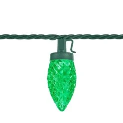 Home Accents Holiday 100 Count Red/Green Faceted C9 LED Lights -Northlight Shop home accents holiday christmas string lights 24rt3692415frg a0 1000