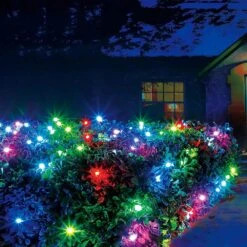 48 In. X 48 In. 100-Light RGB LED Color Blast Remote Controlled Net Lights