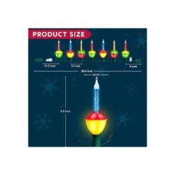 Christmas Bubble String Light, 7 Bubbles Lights, Old Fashion Vintage String Lights (Multicolor) -Northlight Shop joyfy christmas string lights 31436 b 1f 1000