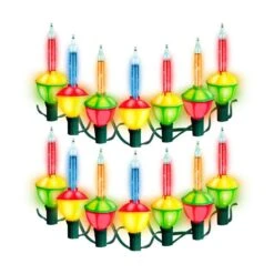 Christmas Bubble String Light, 7 Bubbles Lights, Old Fashion Vintage String Lights (Multicolor)