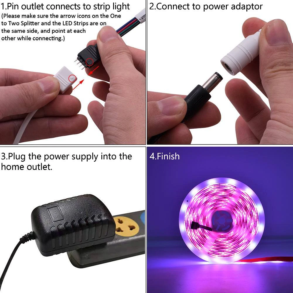 32 Ft. RGB 24 Keys 300-Lights Colorful LED String Light With Wifi Remote Control 2 32 Ft. RGB 24 Keys 300-Lights Colorful LED String Light With Wifi Remote Control - Image 2