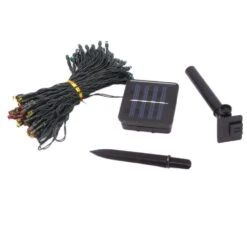 39.3 Ft. Solar RGB String Light With Red, Blue, Green Light