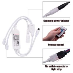 16 Ft. 150-Lights Multi-Color LED String Light With Wi-Fi Remote Control -Northlight Shop karl home christmas string lights 903955073375 1f 1000