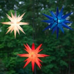 14 In. Illuminated LED Red Holiday Moravian Star 11 14 In. Illuminated LED Red Holiday Moravian Star -Northlight Shop kringle traditions christmas novelty lights 72716 44 1000