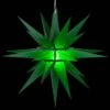 14 In. Illuminated LED Green Holiday Moravian Star