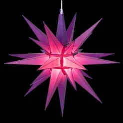 14 In. Illuminated LED Purple Holiday Moravian Star
