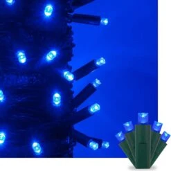 17 Ft. 50-Light Blue 5 Mm LED Mini Light Set