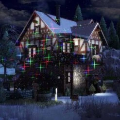 3-Light Multi-Color Outdoor Garden Laser Christmas Lights With RF Remote Control -Northlight Shop ledmall christmas light projectors ll lm rgbmp 002 fa 1000