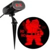 Red Projection Strobing Santa Light Stake