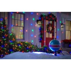 Color Changing Christmas Projection MotionMosaic With Remote-Snowflake Halloween Light Projector -Northlight Shop lightshow christmas light projectors 115604 1f 1000