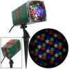 Color Changing Christmas Projection MotionMosaic With Remote-Snowflake Halloween Light Projector