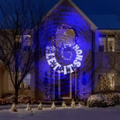 Blue/White Christmas Projection SwirlingSpirals-Let It Snow Halloween Light Projector -Northlight Shop lightshow christmas light projectors 115716 31 1000
