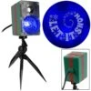 Blue/White Christmas Projection SwirlingSpirals-Let It Snow Halloween Light Projector