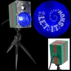 Blue/White Christmas Projection SwirlingSpirals-Let It Snow Halloween Light Projector -Northlight Shop lightshow christmas light projectors 115716 c3 1000