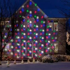 Christmas Projection SnowFlurry-61 Effect With Remote Halloween Light Projector -Northlight Shop lightshow christmas light projectors 116560 31 1000
