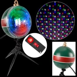 Christmas Projection SnowFlurry-61 Effect With Remote Halloween Light Projector -Northlight Shop lightshow christmas light projectors 116560 c3 1000