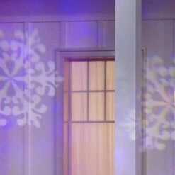 Blue/White Christmas Projection Plus Kaleidoscope Plus Whirl-A-Motion-SnowFlurry Halloween Light Projector -Northlight Shop lightshow christmas light projectors 117003 77 1000
