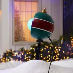 Blue/White Christmas Projection Plus Kaleidoscope Plus Whirl-A-Motion-SnowFlurry Halloween Light Projector -Northlight Shop lightshow christmas light projectors 117003 c3 1000