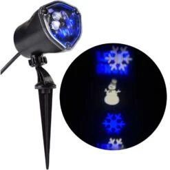 LED Projection Whirl-a-Motion-Snowman BBWW Stake Light Set -Northlight Shop lightshow christmas light projectors 80730 a0 1000