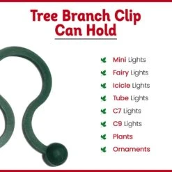 Heavy Duty Christmas Tree Branch Light And Ornament Hanger (2000-Pack) 8 Heavy Duty Christmas Tree Branch Light And Ornament Hanger (2000-Pack) -Northlight Shop lites up christmas light accessories 72001 2000cdd 1f 1000