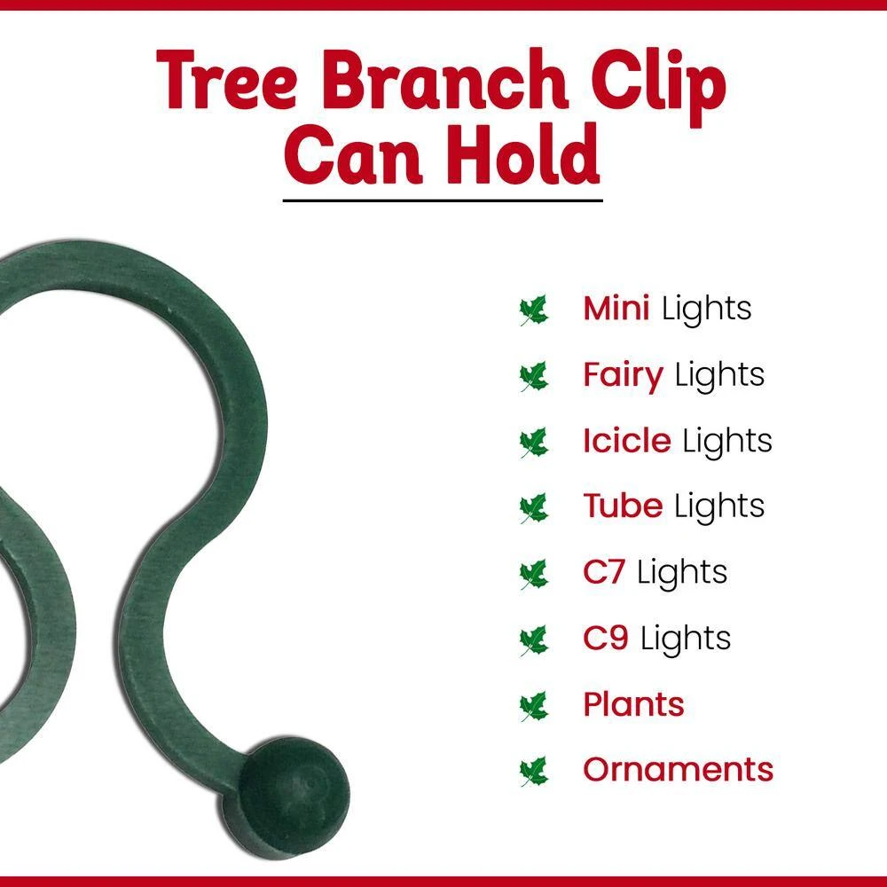 Heavy Duty Christmas Tree Branch Light And Ornament Hanger (2000-Pack) 4 Heavy Duty Christmas Tree Branch Light And Ornament Hanger (2000-Pack) - Image 4