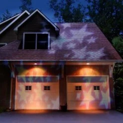 1-Light White Stars LED Projector Lights -Northlight Shop lumabase christmas light projectors 22401 1f 1000