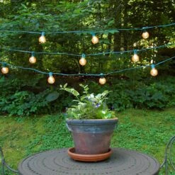 25 Ft. 25-Light Gold Mercury Globe String Lights -Northlight Shop lumabase christmas novelty lights 36301 4f 1000